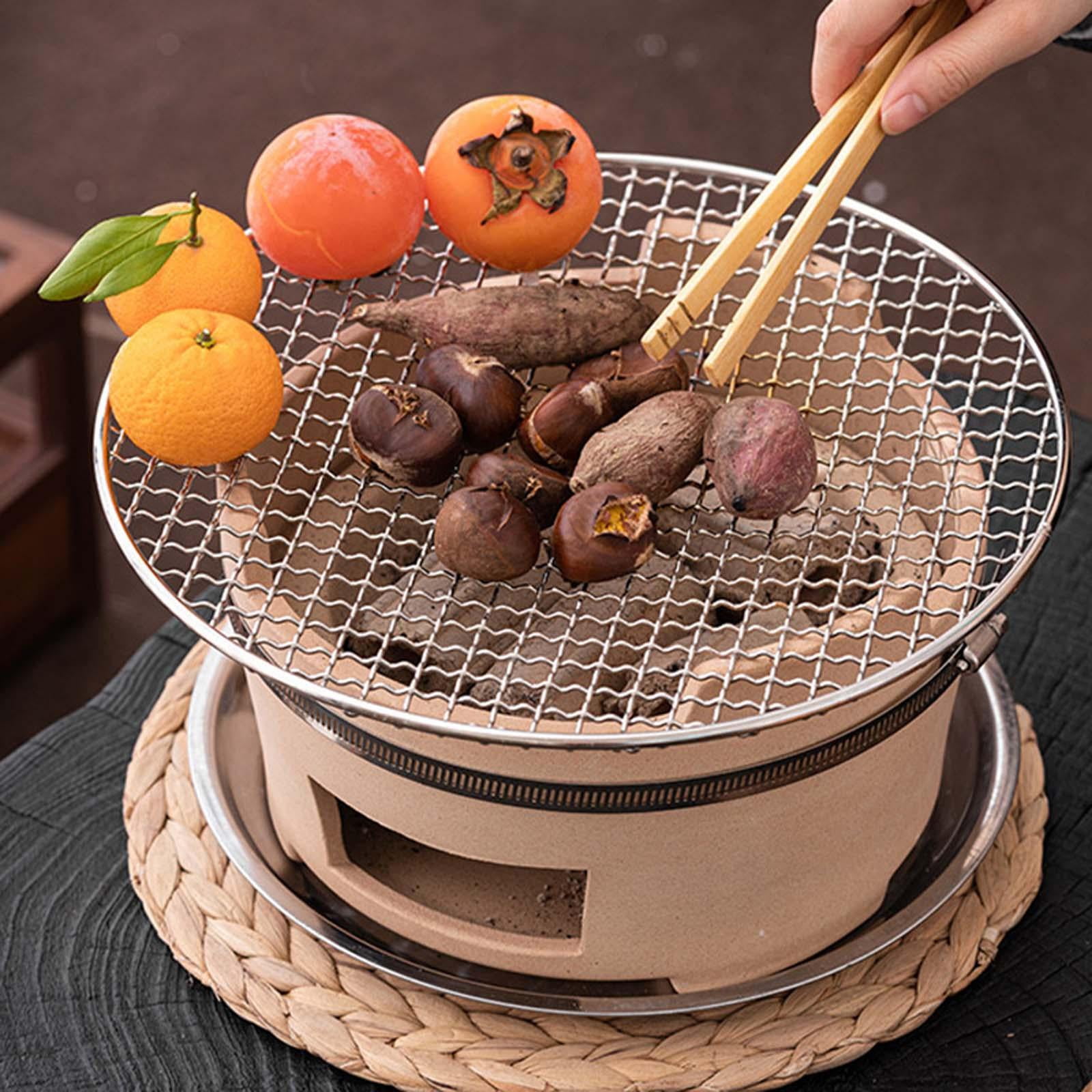 Mini Charcoal Grill Hibachi Grill Japanese Style Round Temu, 51 OFF