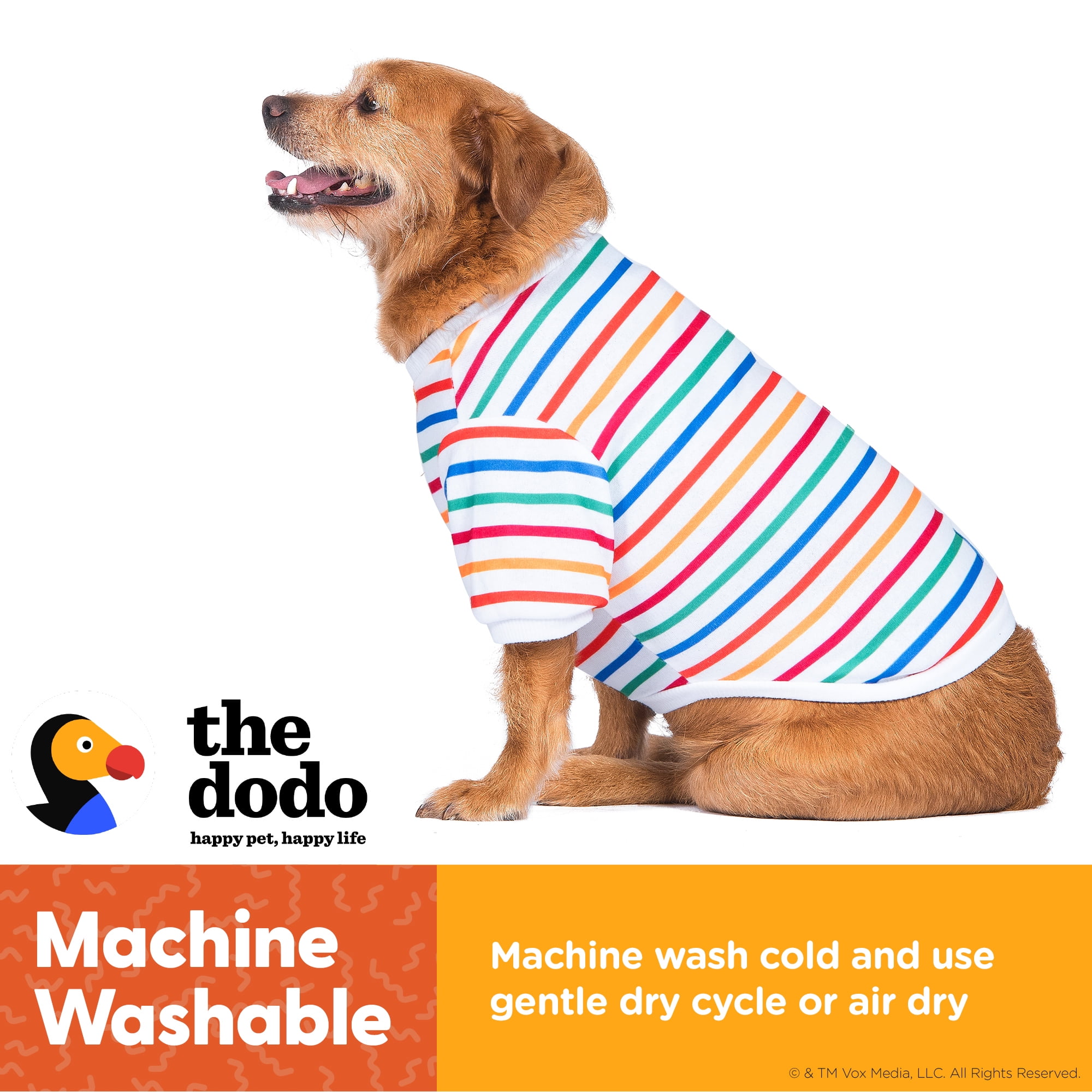 The Dodo Striped Crewneck Sweatshirt for Dogs - Small