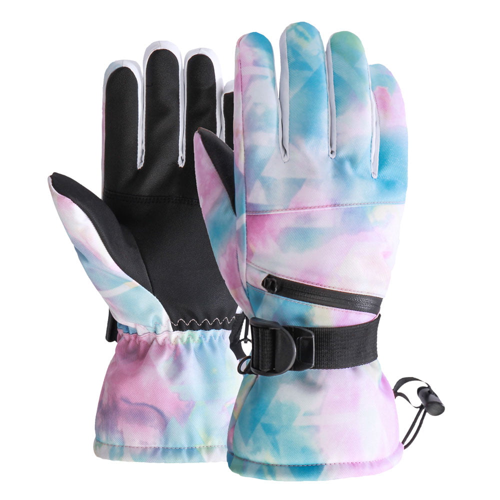 Details about   Winters Ski Gloves Outdoor Sports Colorful Camouflage Warm Mittens For Men Women 