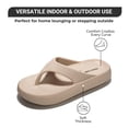 thumbnail image 2 of Project Cloud Womens Sandals - House Slippers for Women & Non-slip Recovery Slippers - Comfy Flip Flops for Women Beach Essentials Water Sandals Womens Slippers - Slides for Women (Pillow, Beige, 12), 2 of 2