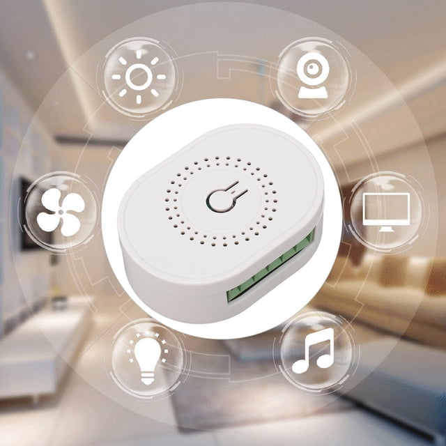 APP Control Relay Switch Module, Smart Relay WiFi Switch with Timer Voice Control DIY Smart Light Switch for Tuya Smart Life, Easy Install and Use