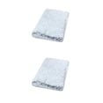 thumbnail image 2 of Dalazy Suitable For All Breeds Dog Bed Easy To Clean Durable Pet Cushion Polyester Pet Mat Value For Money grey white M 50*40*5cm 2Set, 2 of 6