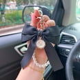 thumbnail image 4 of Tainini Cute Bow Keychain Wristlet for Women, Pearl Key Chains for Car Keys Bow Keychain Accessories for Women, 4 of 4