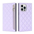thumbnail image 6 of ELEHOLD for iPhone 14 Pro Wallet Case,Card Slot Zipper Purse Adjustable Crossbody Strap Stand Function Leather Wallet Case for iPhone 14 Pro 6.1 inch, Purple, 6 of 9