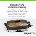 thumbnail image 4 of Presto Electric Foldaway Nonstick Skillet with Tempered Glass Lid, 16", Black, 4 of 12