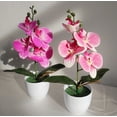 thumbnail image 5 of Artificial Flower Butterfly Orchid Potted Plant With Flower Pot Used For Decoration Of Living Room Bedroom And Desktop Ornaments, 5 of 10