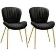 thumbnail image 1 of HOMCOM Ensemble de 2 Chaises de Salle à Manger avec Dossier Rembourré, 1 of 10