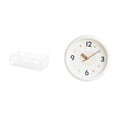 thumbnail image 1 of Cesta organizadora de pared moderna con números , reloj silencioso para cocina, baño, sala de estar, oficina, estudio, decoración de habitación, 1 of 8
