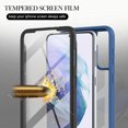 thumbnail image 4 of Case for Samsung Galaxy S21 with Built-in Screen Protector, Hybrid Rugged Full Body Drop Protection Shockproof Anti-Scratch Transparent Clear PC Back Phone Cover, Blue, 4 of 6