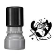thumbnail image 1 of Outdor 5ml Cat Pattern Stamp Counts Round Self Inking Stamp Stamp For Journals Scrapbook Cards & Teacher Black Cats Decorative, 1 of 5