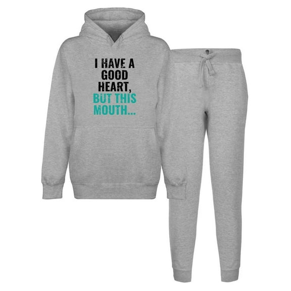 Good Heart Hooded Sweatshirt Lounge Set