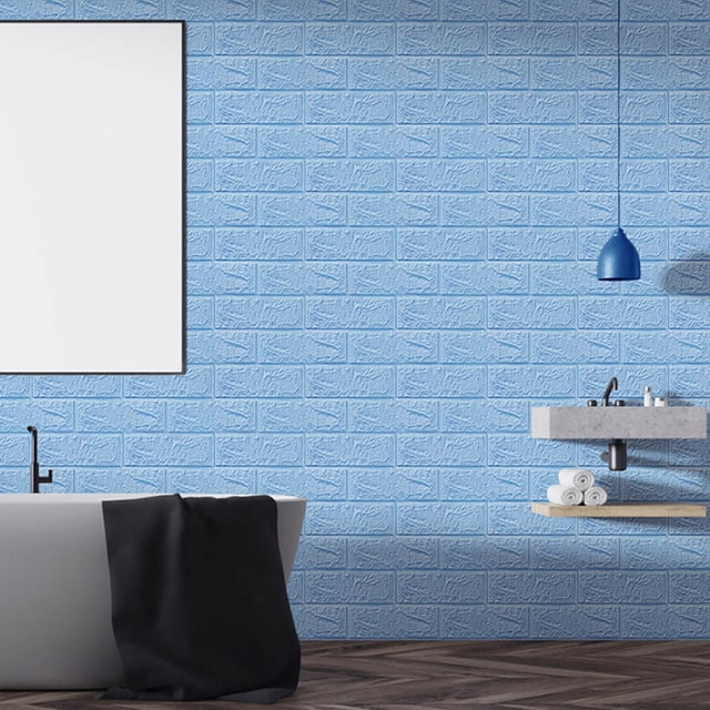 Pegatinas de pared DIY 3D ladrillo PE espuma papel tapiz paneles habitación calcomanía piedra decoración relieve A pegatina
