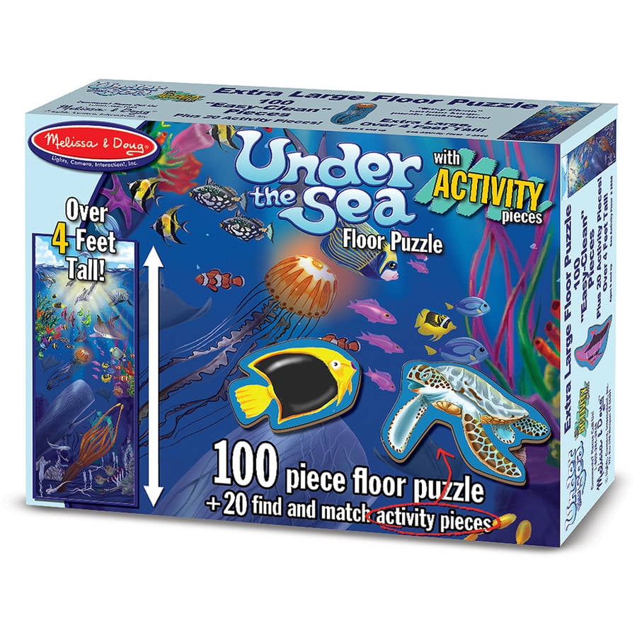 200 pièces-NEUF!!! Melissa and Doug 18907-sous-marin Oasis Floor Puzzle 