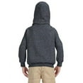 thumbnail image 2 of The Gildan Youth Heavy Blend 8 oz, 50/50 Hood - DARK HEATHER - L, 2 of 2