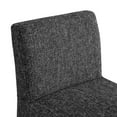 thumbnail image 5 of Meridian Furniture Gramercy Black Linen Textured Fabric Stool, 5 of 9