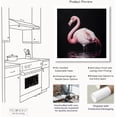 thumbnail image 2 of Moonow7 Pink Flamingo Wall Art Prints, Large Elegant Bird Poster for Living Room or Bedroom Feature Wall, Coastal Artwork Picture for Office or Modern Entry, Unframed Size 70x70 cm / 28x28”, 2 of 13