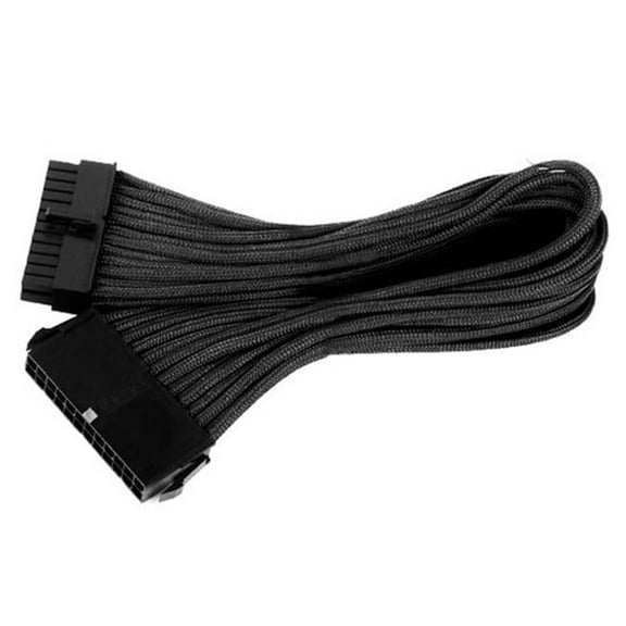 ATX 24 Pin to MB 24 Pin 300 mm Extension Power Cable - Black - 300 mm