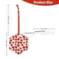 thumbnail image 3 of Zufioo Red Strawberry Print Large Acrylic Christmas Ornaments, Suitable for Christmas Tree Christmas Holiday Party Pendant Decorations-Hexagon, 3 of 7