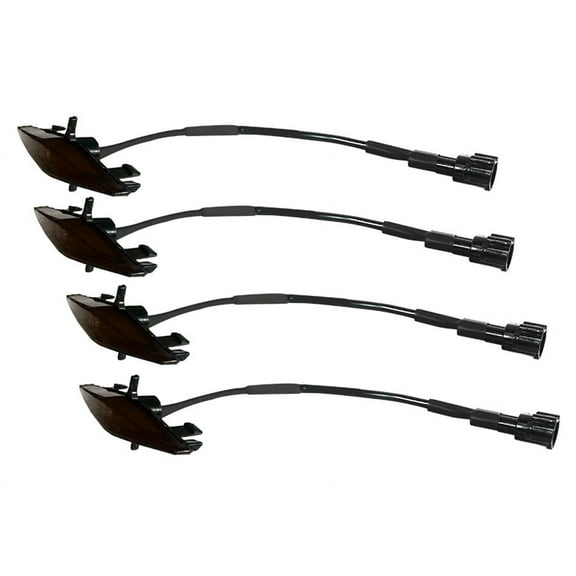 Grille Amber LED Lights Kit Smoked Lens Compatible for 2014-19 Toyota 4Runner TRD Pro