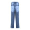 thumbnail image 6 of High Waisted Jeans for Women Stretch Straight Leg Denim Pants Casual Washed Denim Jeans with Pockets Petite Fashion Pants, 6 of 8