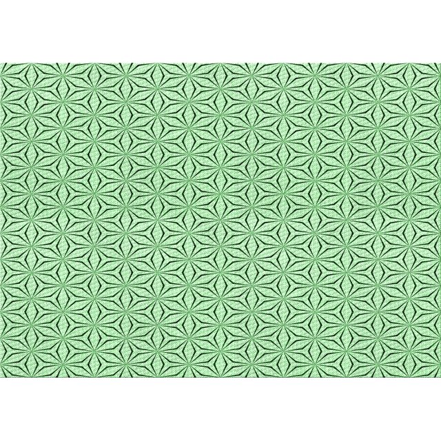 Ahgly Company Tapis d'Intérieur Lavables en Machine Rectangle Transitionnel Vert Menthe, 6' x 9'