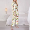 thumbnail image 3 of Pofeuu Chickens A Print Womens Pajamas Set Long Sleeve Sleepwear Button Down Nightwear Soft Pj Lounge Sets Button Down Pajamas Women-XX-Large, 3 of 7