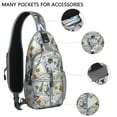 thumbnail image 2 of Cute Bee Print Hiking Daypack – Lightweight, Durable Polyester, Adjustable Strap – Honey and Bumble Bee Artistic Bag, 2 of 3