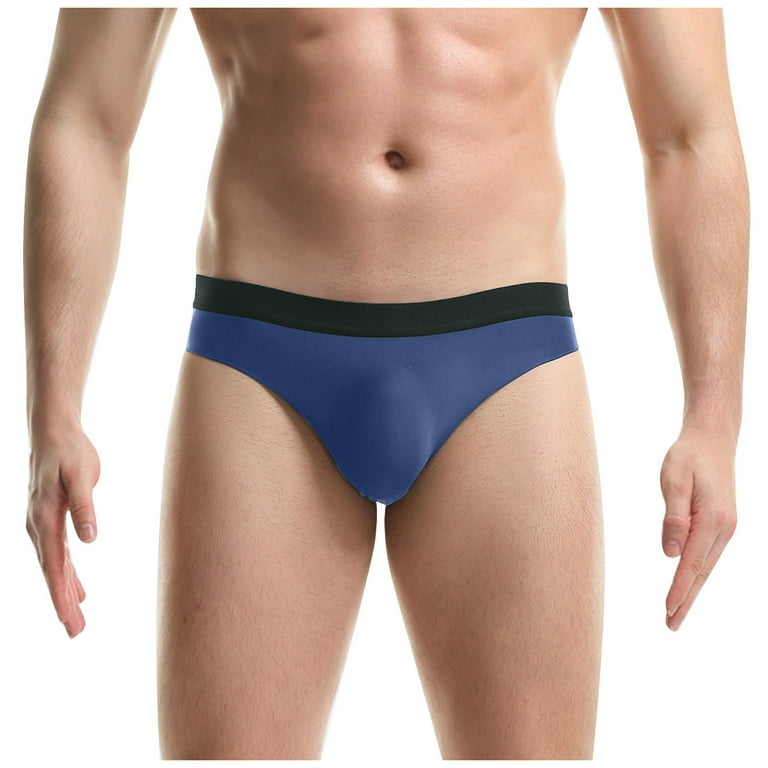 Biziza Men Bulge Mesh Boxer Briefs Mesh 2023 Sexy See Through Fishnet  Underwear Low Rise Solid Underpants Black M