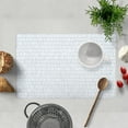 thumbnail image 2 of Decozen Placemats Set of 8 for Dining Table, Table Plastic Placemats, Rectangular PVC 18x12 - Silver, 2 of 8