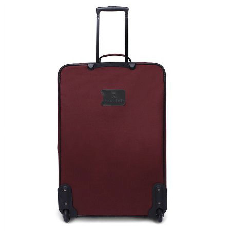 Protege 28 Inch Regency Soft Side Checked 2-Wheel Upright Luggage, Wine (Walmart Exclusive)