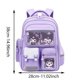 thumbnail image 2 of Linda mochila escolar Kulomi Princess para reducir peso para niñas de escuela primaria en los grados uno, segundo, cuarto y sexto con gran capacidad, 2 of 2