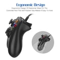 thumbnail image 4 of Mando de juegos con cable negro para Microsoft Xbox 360 PC WIN 7 8 10 Joystick, 4 of 8