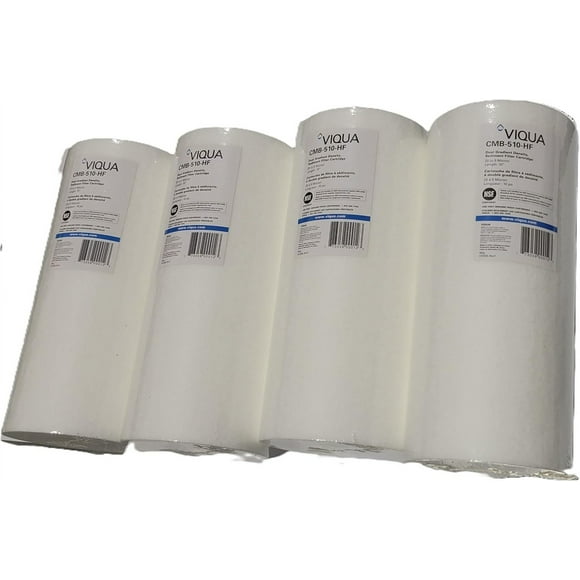 CMB-510-HF Polypropylene Whole House Filter, Pack of 4 Fits IHS12-D4 UV System Compatible Filters