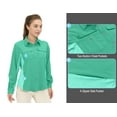 thumbnail image 5 of Little Donkey Andy Women's Stretch Quick Dry Lightweight Shirts UPF50+ for Hiking, Travel, Camping Seafoam XL, 5 of 7