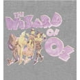 thumbnail image 5 of Wizard Of Oz Cartoon Group Shot Women's Heather Gray Crew Neck Short Sleeve Crop Tee-Medium, 5 of 5