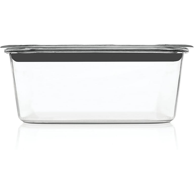 Rubbermaid Brilliance Food Storage Container, Large, 9.6 Cup, Clear 2024351