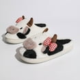 thumbnail image 4 of Amidoa Funny Womans Slippers Black Fuzzy House Animal Non Slip Warm Winter Slippers Womens Clogs 36, 4 of 9