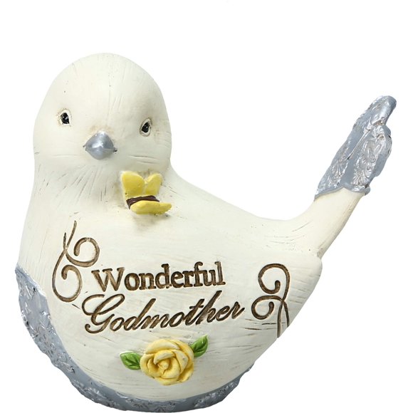 Pavilion Gift Company Maravillosa madrina - Figura de pájaro de resina de 3 pulgadas