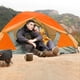 thumbnail image 2 of BISINNA Tienda de campaña para 2/4 personas Tienda de campaña ligera para mochileros Impermeable a prueba de viento Dos puertas Fácil instalación Tiendas de campaña al aire libre de doble capa para ac, 2 of 5