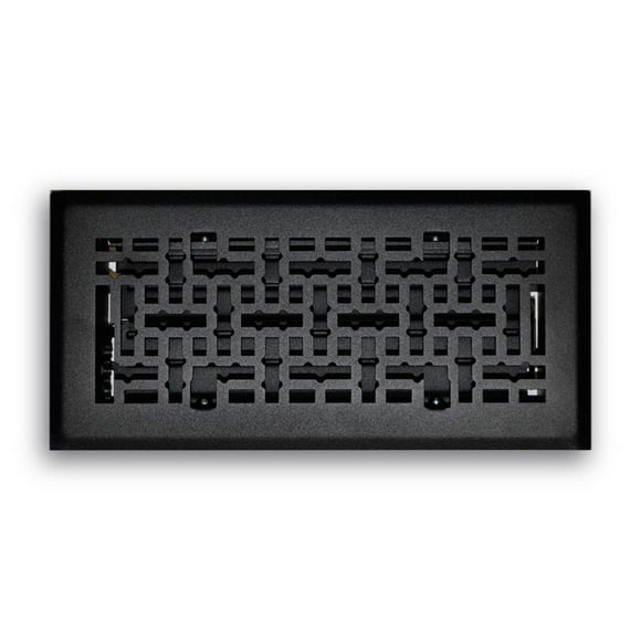 Difusor decorativo para suelo Truaire C167-MMB, negro mate, 10 x 4 pulgadas
