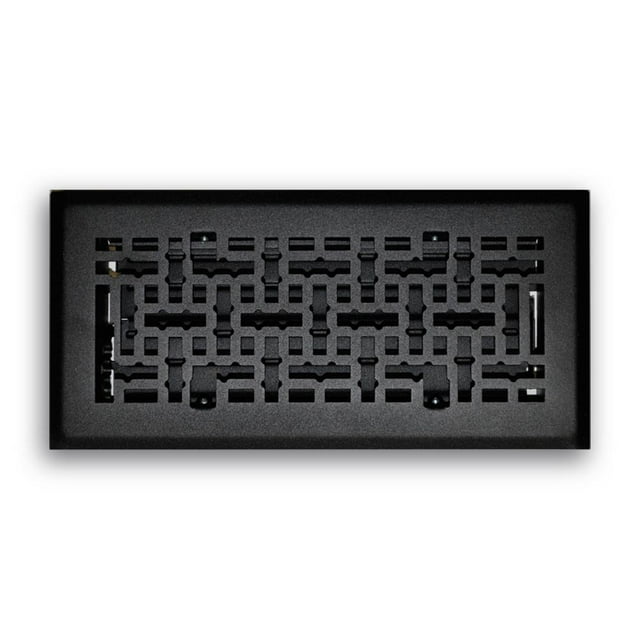 Difusor decorativo para suelo Truaire C167-MMB, negro mate, 10 x 4 pulgadas