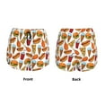 thumbnail image 4 of Disketp Hot Dog Burger Print Women's Shorts Workout Shorts for Athletic Gym Running Shorts with Phone Pockets Medium, 4 of 8