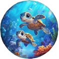 thumbnail image 2 of Baby Turtle Sea Spare Tire Cover Wheel Protectors for Rv Camper Travel Trailer SUV Truck, 2 of 9