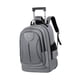 thumbnail image 3 of Mochila con ruedas y carrito Mochila con ruedas y palanca oculta Bolsa para ordenador Maleta con ruedas para viajes de negocios gris, 3 of 8