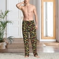 thumbnail image 2 of Fotbe Mexican Food Beer Pantalones de Pijama para Hombre, Pantalones de Dormir, Pantalones de Casa con Cintura Ajustable y Bolsillos-Medium, 2 of 6