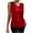 Red, variant on Wyobmus Womens Summer Tank Tops V Neck Satin Blouse Sleeveless T Shirt Solid Color Business Casual Basic Tops S-2X Black