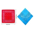 thumbnail image 2 of Toystoory Pañuelo cuadrado para exteriores de 55cm x 55cm, diadema negra y roja de Cachemira estampada para mujeres/hombres/niños/niñas Almacenamiento y organización del hogar azul claro Toystoory HA5742-02, 2 of 6