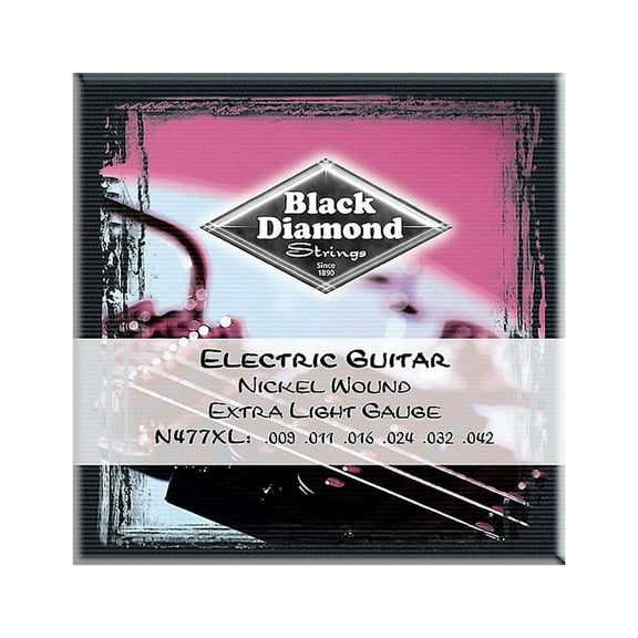 Black Diamond Extra Light Nickel Electric Guitar Strings