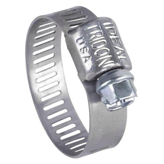 #28 SS Clamp with 410 SS Screw 64 Series, 1-1/4" to 2-1/4" d., 9/16" W-10EA
