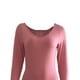 thumbnail image 4 of VISgogo Vestido Casual para Mujer Color Sólido Manga Larga Cuello Redondo Slim Fit Home Vestido Largo VISgogo moda, 4 of 7